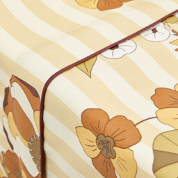 Solanne Vintage Floral 100% Cotton Satin Flat Sheet - thumbnail 2