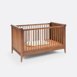Florette Vintage Walnut Stain Convertible Cot - thumbnail 4