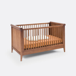 Florette Vintage Walnut Stain Convertible Cot - thumbnail 3