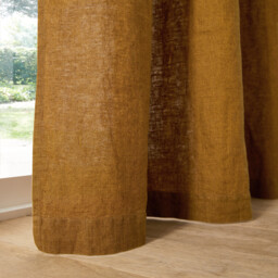 Elba Linen Light-Filtering Curtain with Pencil Pleat Or Wave - thumbnail 3