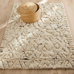 Agnix Textured 100% Wool Hand Knotted Rug - thumbnail 1