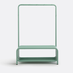 Steel Metal Cloakroom Bench, Tubi - thumbnail 3