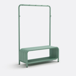 Steel Metal Cloakroom Bench, Tubi