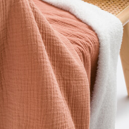 Kumla Fleece & Cotton Muslin Blanket - thumbnail 3