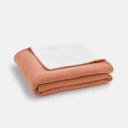 Kumla Fleece & Cotton Muslin Blanket - thumbnail 2