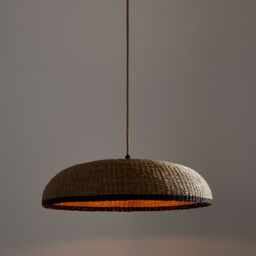 Jutlo Woven Grass 60cm Diameter Ceiling Light Shade - thumbnail 3
