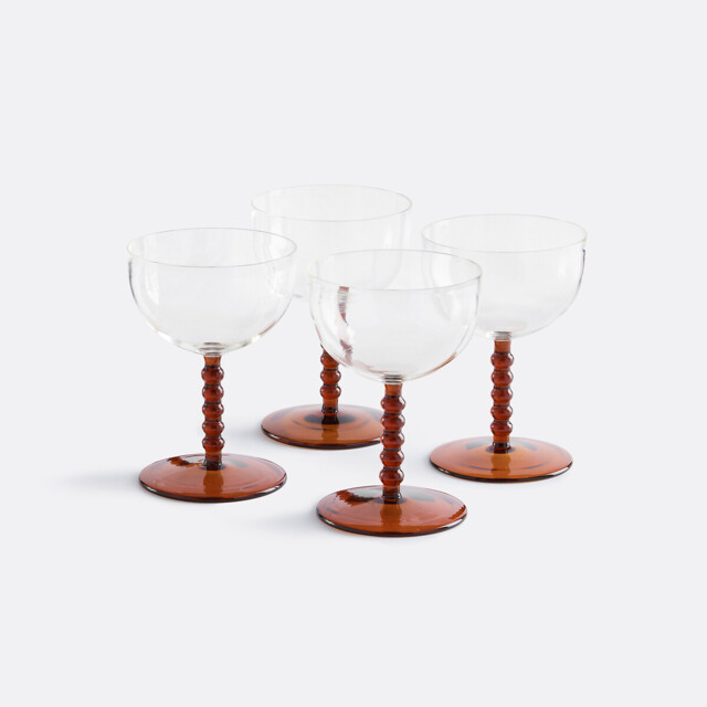 Set of 4 Toni Stemmed Glasses in Borosilicate Glass - image 1