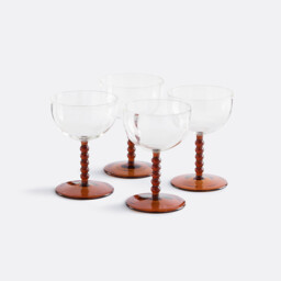 Set of 4 Toni Stemmed Glasses in Borosilicate Glass - thumbnail 1