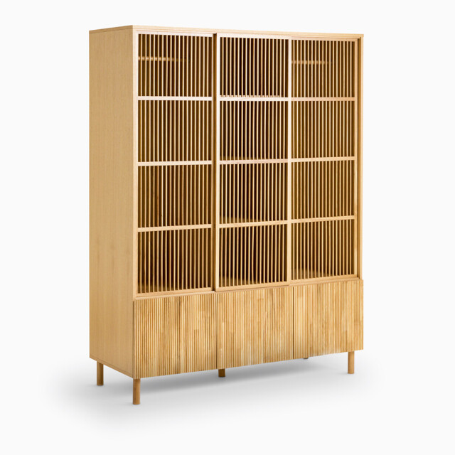 Bilbao Wardrobe in Oak and Veneer with 6 Doors - image 1