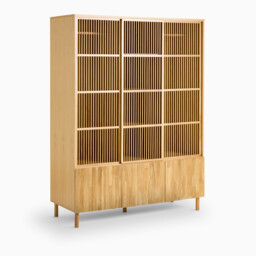 Bilbao Wardrobe in Oak and Veneer with 6 Doors