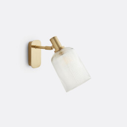 Bogota Striated Glass Articulated Wall Lamp - thumbnail 4