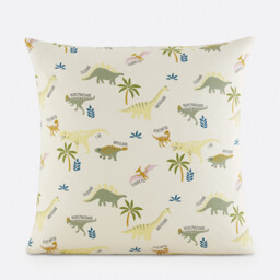 Alnis Dinosaur Print Organic Cotton Child's Pillowcase - thumbnail 1