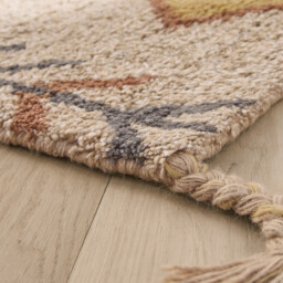 Mirjana Hand-Knotted 100% Thick Wool Bedside Rug - thumbnail 3