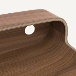 Vernan Walnut Veneered Desk - thumbnail 3