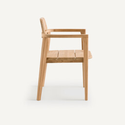 Cordano Solid Teak Table Armchair - thumbnail 4