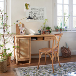 Set of 2 Cedak Oak Cross-Back Chairs - thumbnail 2