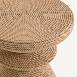 Sablas Mango Wood & Rope Side Table - thumbnail 3