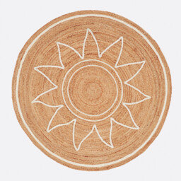 Montesol Round Jute Rug - thumbnail 4