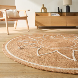 Montesol Round Jute Rug - thumbnail 1
