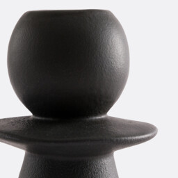 Greta 10cm High Ceramic Candlestick - thumbnail 2