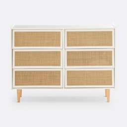 Kaya 6-Drawer Wickerwork Chest of Drawers - thumbnail 3