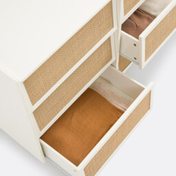 Kaya 6-Drawer Wickerwork Chest of Drawers - thumbnail 4