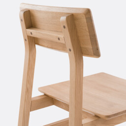 Set of 2 Podela Solid Oak Chairs - thumbnail 3