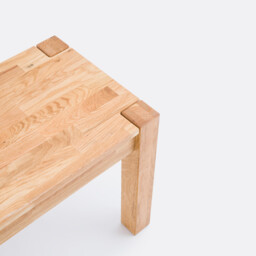Adélita Solid Oak Bench, L200cm - thumbnail 4