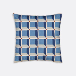 Mauro Cushion Cover in Embroidered Cotton 45x45cm