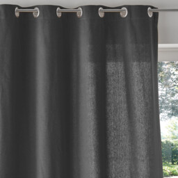 Panama Plain Eyelet Curtain in Woven Cotton - thumbnail 2
