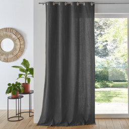 Panama Plain Eyelet Curtain in Woven Cotton - thumbnail 1