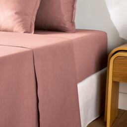 Scenario Plain Cotton Percale 200 Thread Count Flat Sheet