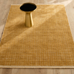 Ubin Hand-Knotted Rug in Wool/Cotton