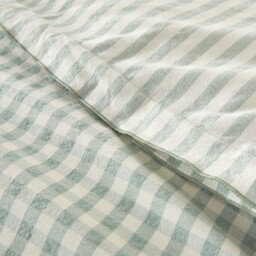 Cottage Green Cotton Seersucker Duvet Cover - thumbnail 4