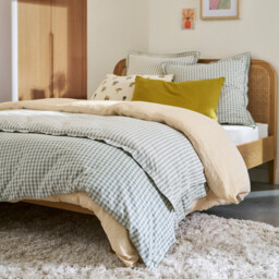 Cottage Green Cotton Seersucker Duvet Cover - thumbnail 2