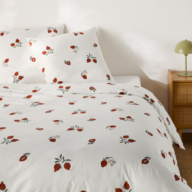 Grenada Duvet Cover Set in 50% Recycled Cotton with Square Pillowcase - image 1