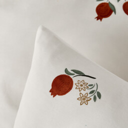 Grenada Duvet Cover Set in 50% Recycled Cotton with Square Pillowcase - thumbnail 4