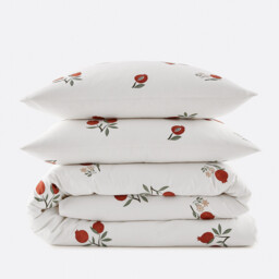 Grenada Duvet Cover Set in 50% Recycled Cotton with Square Pillowcase - thumbnail 3