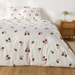 Grenada Duvet Cover Set in 50% Recycled Cotton with Square Pillowcase - thumbnail 2
