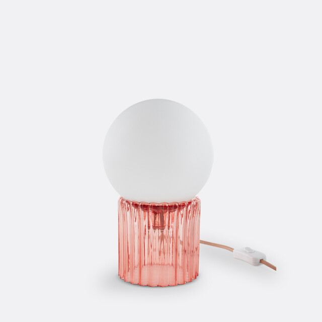 Dima Opaline & Coloured / Streaked Glass Lamp - image 1