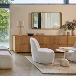 Mime Oak Mirror, Height 140cm - thumbnail 2