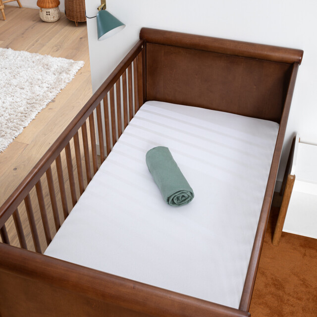 Set of 2 Scenario Plain Cotton Jersey Baby's Fitted Sheets - image 1