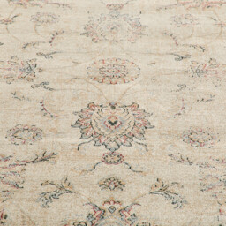 Diona Floral Print Used-Effect Vintage Rug - thumbnail 4