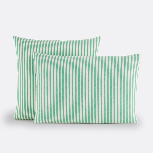 Soizic Green Cotton Pillowcase - image 1