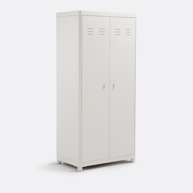 2-Door Wardrobe, Steel, Livona - image 1