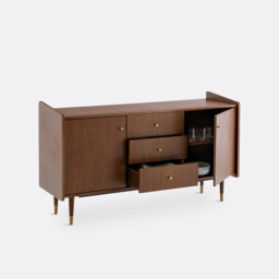 Ronda Vintage Sideboard in Walnut Veneer - thumbnail 4