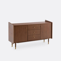 Ronda Vintage Sideboard in Walnut Veneer - thumbnail 1