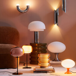 Table Lamp in Amber Glass Armillo - thumbnail 4