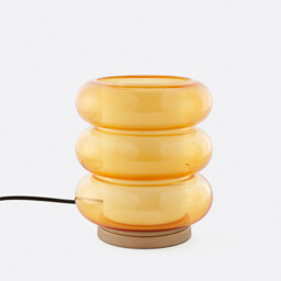 Table Lamp in Amber Glass Armillo