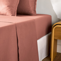 Scenario Plain Cotton Percale 200 Thread Count Flat Sheet - thumbnail 1